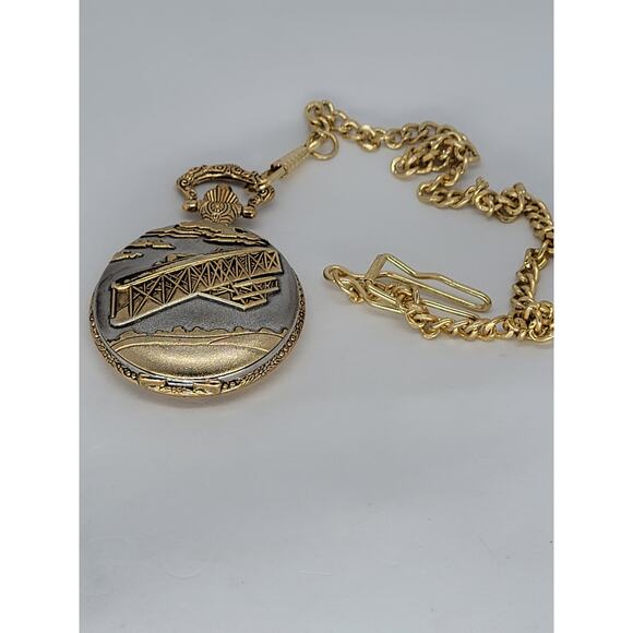 Wilbur And Orville Wright 1903 Commemoration of The First Flight Pocket Watch - Picture 4 of 4